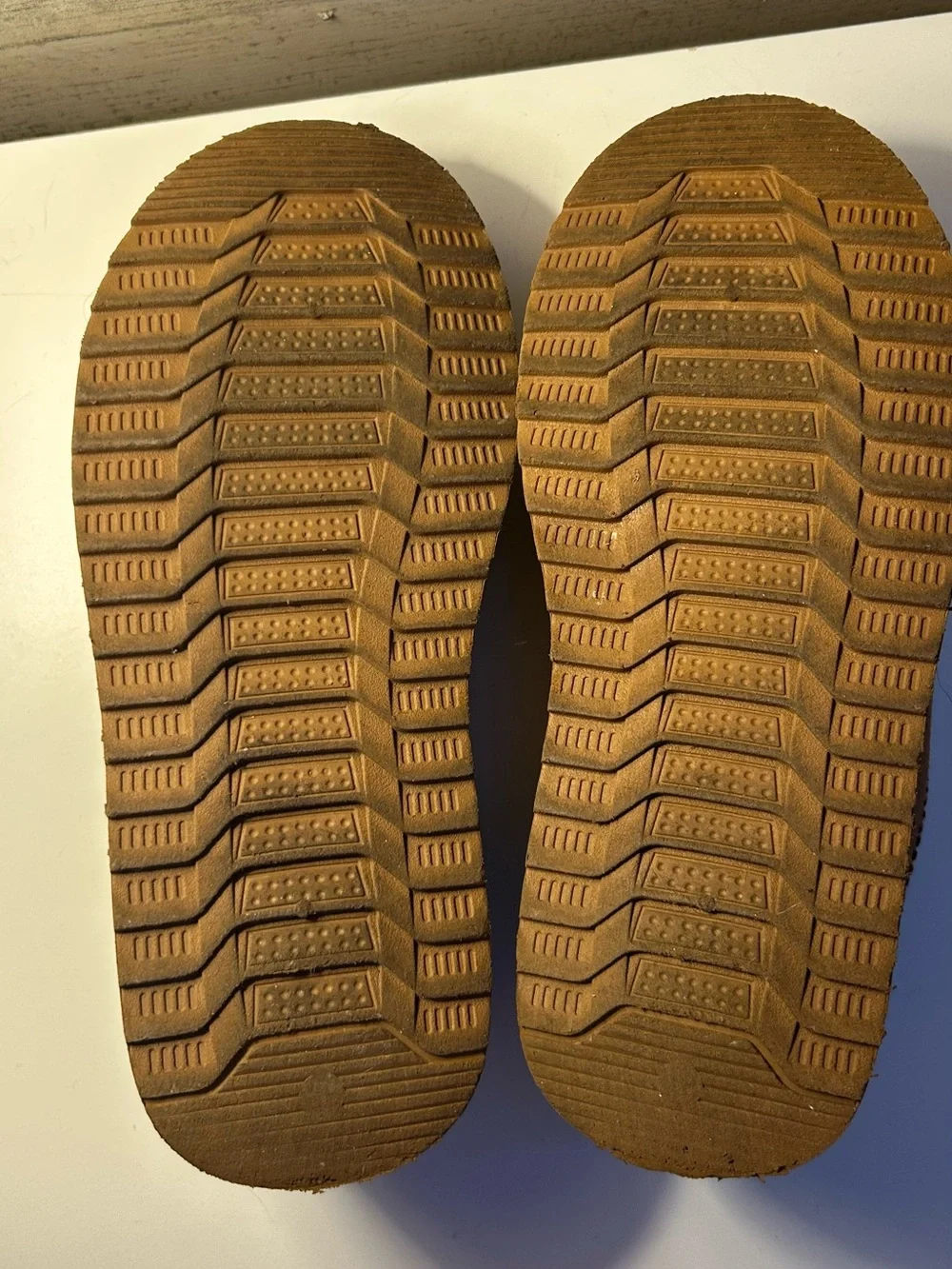 Kids Cozy Brown Suede Slip-On Slippers with Sherpa Trim